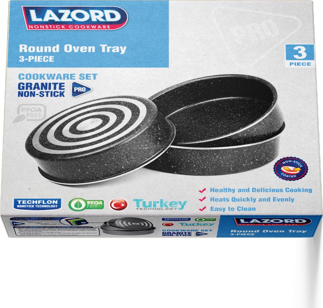 LAZORD — round oven tray set